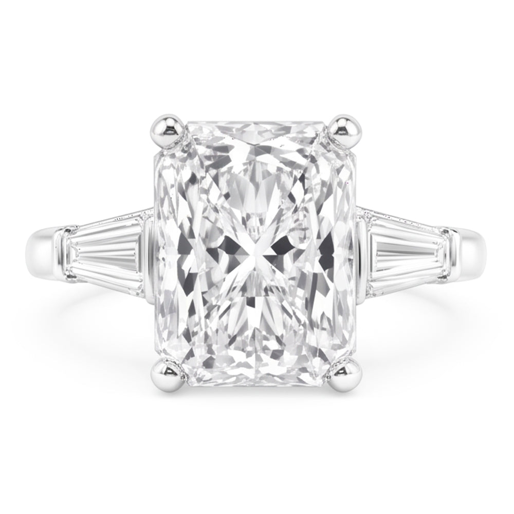 3 Carat Radiant Real Natural Earth Mined Diamond ( Not Lab Grown ) Wedding Ring