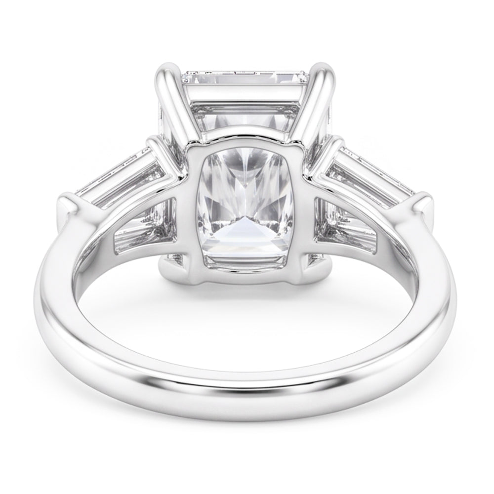 3 Carat Radiant Real Natural Earth Mined Diamond ( Not Lab Grown ) Wedding Ring