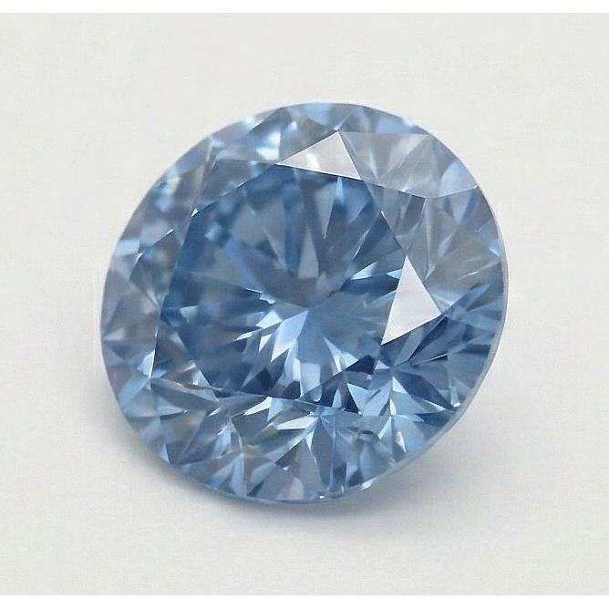 3 Carat Round Cut Blue Enhanced Loose Natural Earth Mined Diamond ( Not Lab Grown )