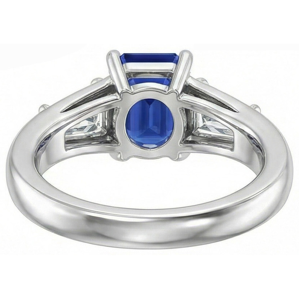 3 Ct Sapphire Wedding Ring