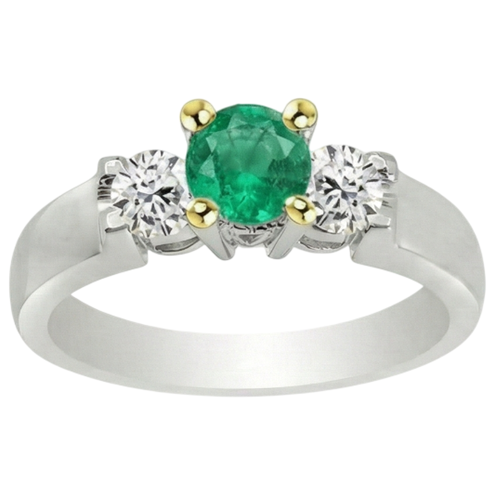 Premium Colored Stone Ring 1.50 ct – front view
