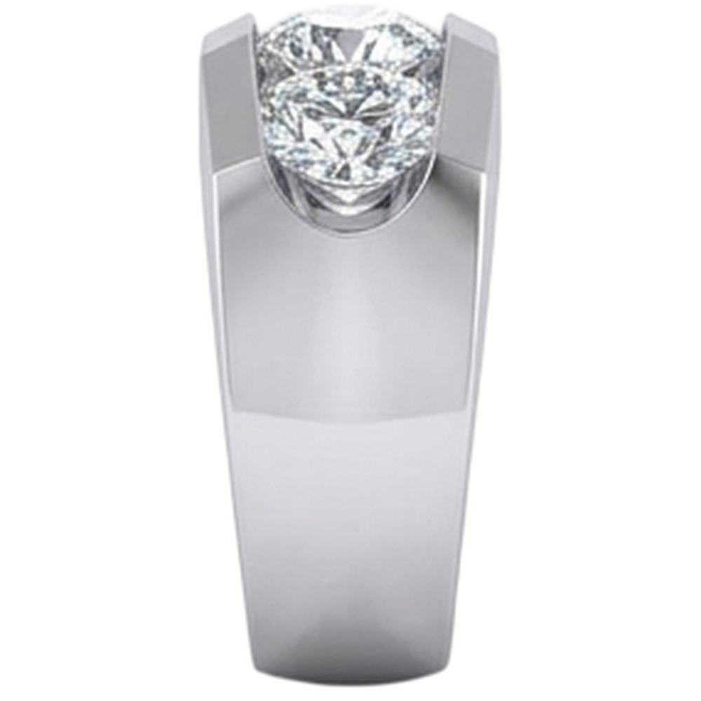 3 Stone Real Natural Earth Mined Diamond ( Not Lab Grown ) Men's Ring Gold 2.50 Carats
