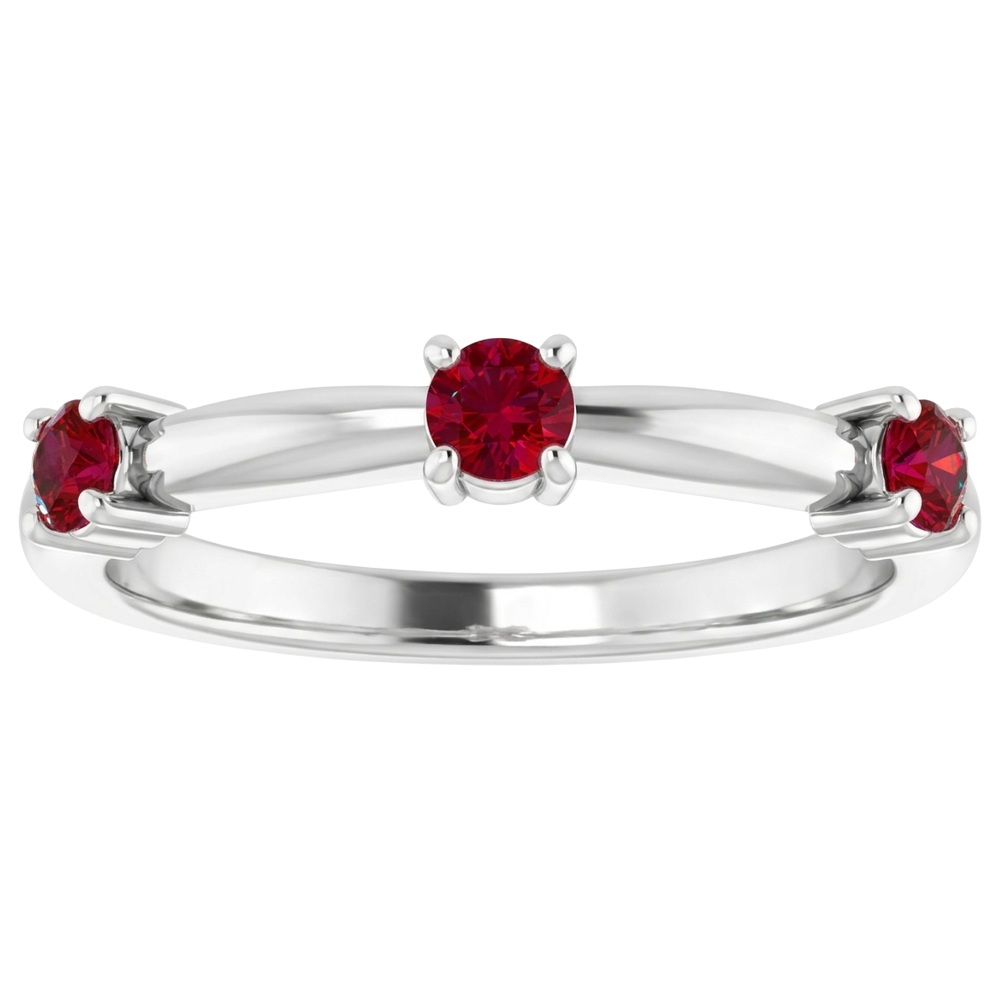 natural round ruby 1ct ring with diamond accents