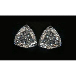 3 Carats Trilliant Cut Triangle Trillion Natural Earth Mined Diamond ( Not Lab Grown )s Pair G Si Loose