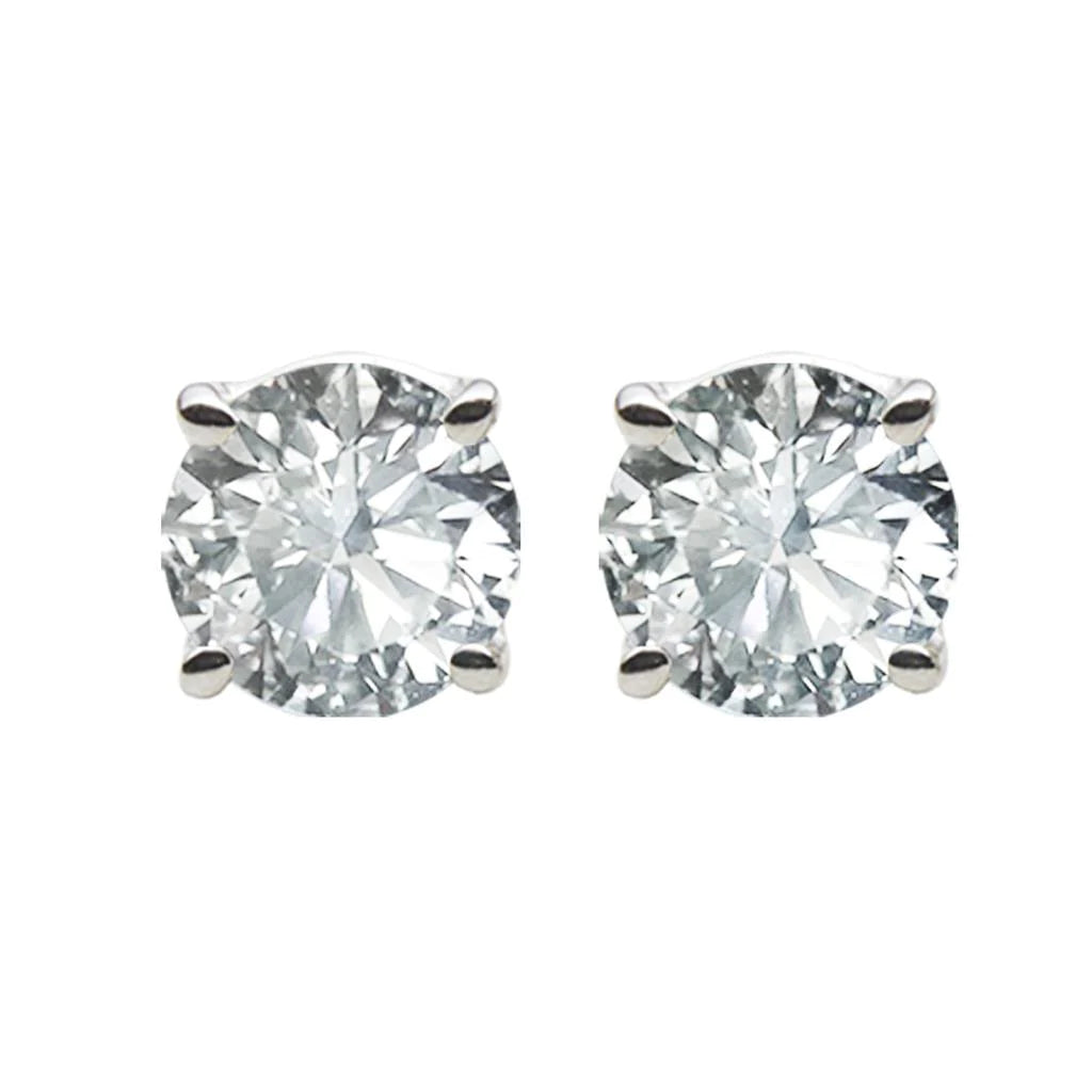 3.00 Ct Gorgeous Round Brilliant Cut Real Diamonds Studs Earrings - Stud Earrings-harrychadent.ca