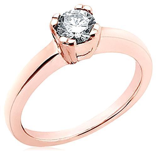 3.01 Ct. Round Real Diamond Solitaire Engagement Ring