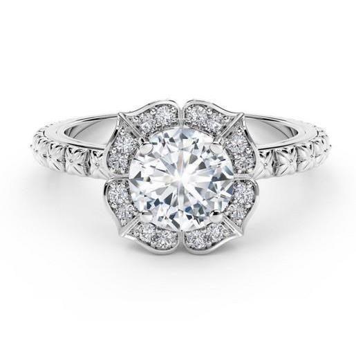 3.10 Carats Genuine Diamond Anniversary Ring White Gold