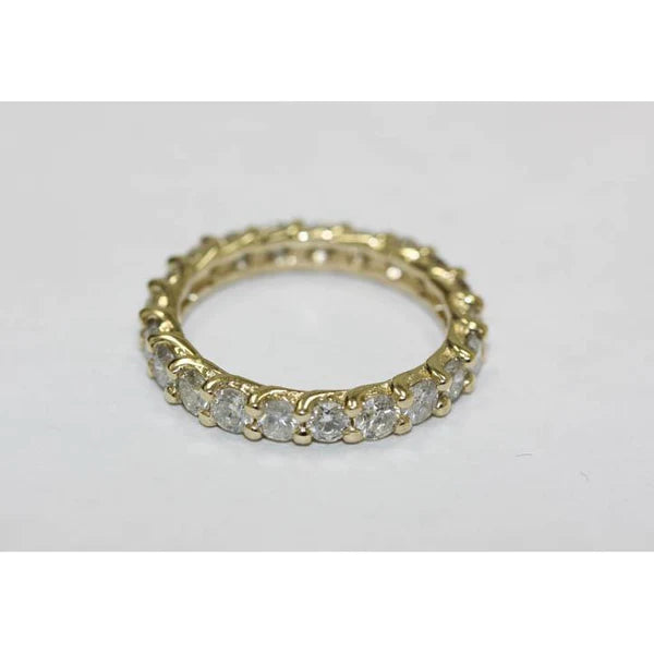 3.15 Carats Real Diamond Eternity Wedding Band Jewelry