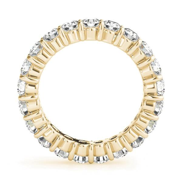 Eternity Band 14 Karat Yellow Gold with Brilliant Diamond – front view