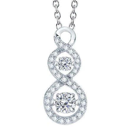 3.30 Ct Round Cut Real Diamonds Slide Necklace Pendant Gold White 14K