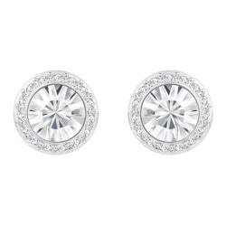 3.3 Carats Sparkling Round Cut Genuine  Diamonds Halo Stud Earring White Gold 14K