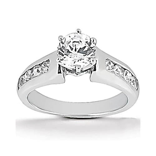 3.50 Carats Engagement Ring Set Genuine Sparkling Diamonds