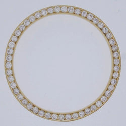 3.50 Carats Round Custom Genuine Diamond Bezel To Fit Rolex Date 34 Mm All Watch Models