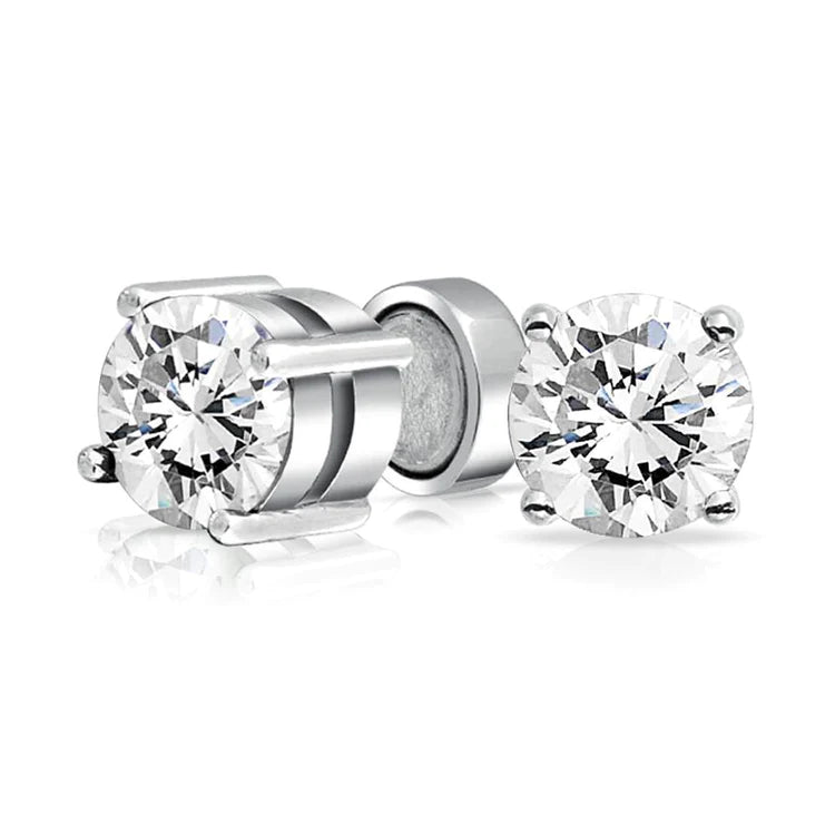 3.50 Ct Natural Diamond Ladies Stud Earrings White Gold 14K