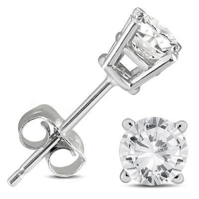 3.50 Ct Round Cut Natural Diamonds Lady Studs Earrings