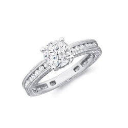 3.50 Ct Vintage Style Round Cut Real Diamonds Anniversary Ring