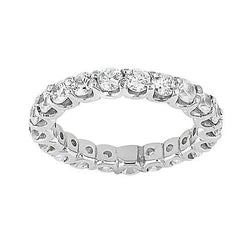 3.50 Carat Lab Grown Diamonds Engagement Band Jewelry Gold