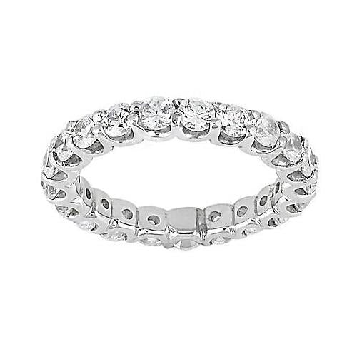 3.50 Carat Lab Grown Diamonds Engagement Band Jewelry Gold