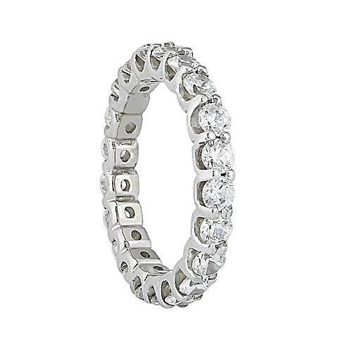 3.50 Carat Lab Grown Diamonds Engagement Band Jewelry Gold