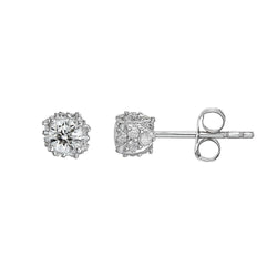 3.60 Ct Round Brilliant Cut Sparkling Genuine Natural Earth Mined Diamonds Lady Studs Earrings