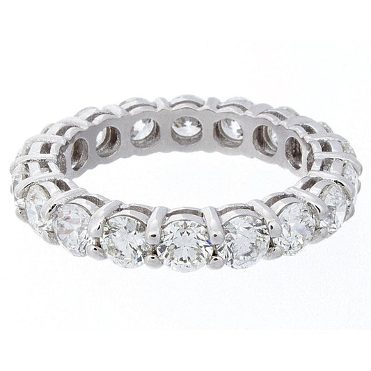 3.60 Carats Round Lab Grown Diamond Gold Eternity Ladies Band Jewelry New