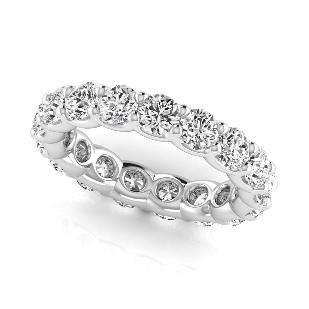 Diamond Eternity Band – side view