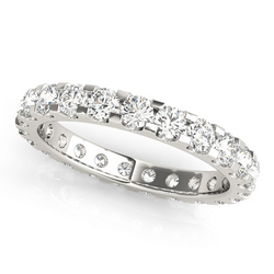 14K White Gold Eternity Band with Fine Diamond – 0.20 ct