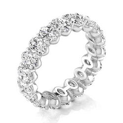 Sparkling 3.80-ct Brilliant Diamond Eternity Band