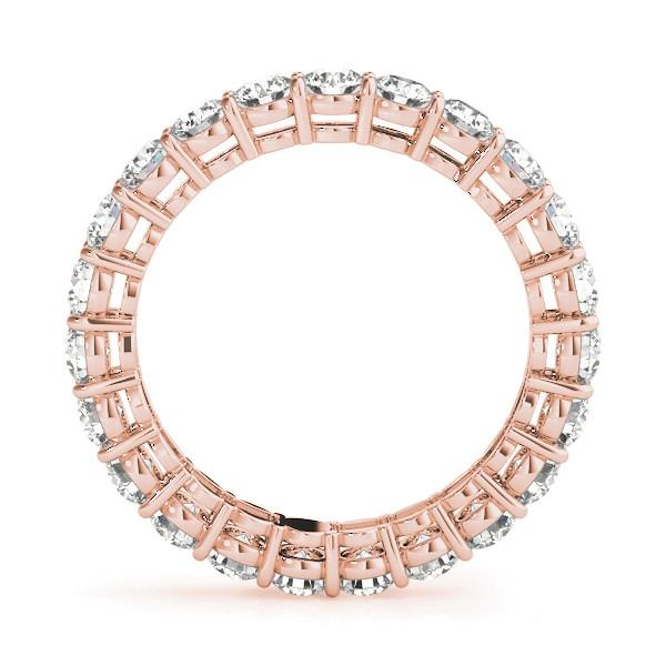 Eternity Band 14K Rose Gold with Diamond – front view