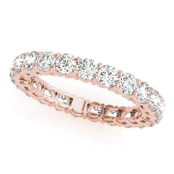 Round Cut Diamond ring in 14K Rose Gold – main view