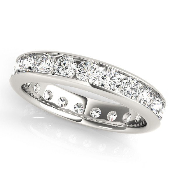 Brilliant Diamond Eternity Band 3.8 ct 14 Karat White Gold – main view