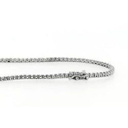 30 Carats Extra Long Real Natural Earth Mined Diamonds Tennis Necklace Strand Jewelry 32 Inches