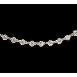 30 Carats Yards Real Diamond Necklace Pendant Yellow Gold Diamond