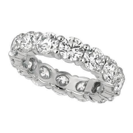30K Eternity Band Wedding Ring 6.30 Ct Real Diamond