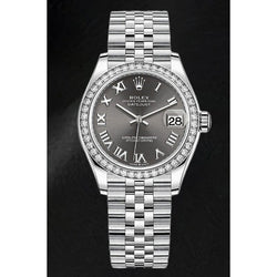 31mm Rolex Lady Datejust 278240 Grey Roman Dial Steel Watch