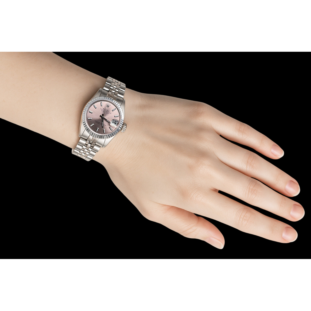 31mm Rolex Datejust Salmon Luminous Dial Stainless Steel Watch