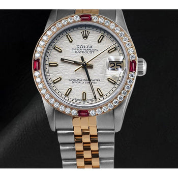 Women's Rolex Datejust White Jubilee Luminous Dial 31mm Watch