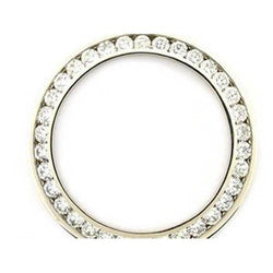 36 Mm Custom Diamond Bezel To Fit Rolex Datejust Or President Watch 4.50 Ct.