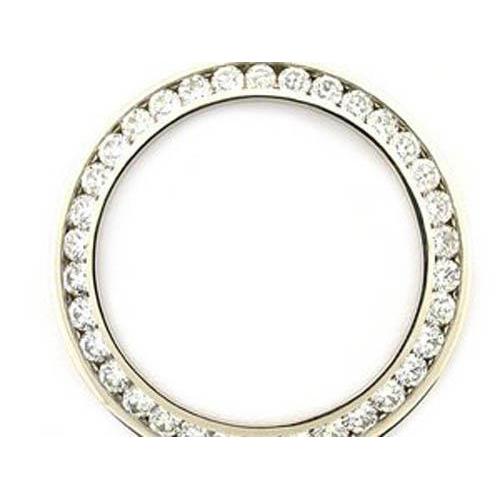 36 Mm Custom Diamond Bezel To Fit Rolex Datejust Or President Watch 4.50 Ct. - Watch Bezel-harrychadent.ca