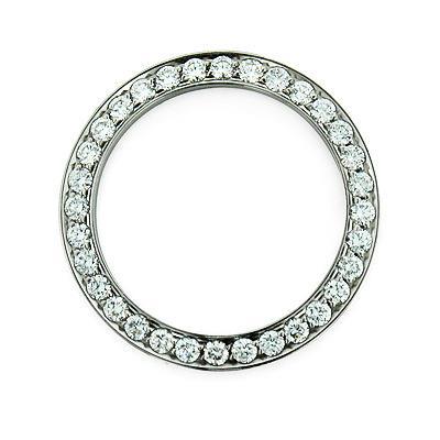 36 Mm Channel Set Custom Genuine Diamond Bezel To Fit Rolex Men's Watch 3.50 Ct. - Watch Bezel-harrychadent.ca