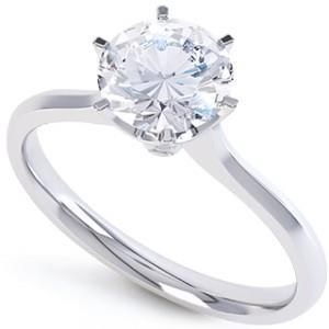 3 Carat Natural Diamond Ring 6 Prong