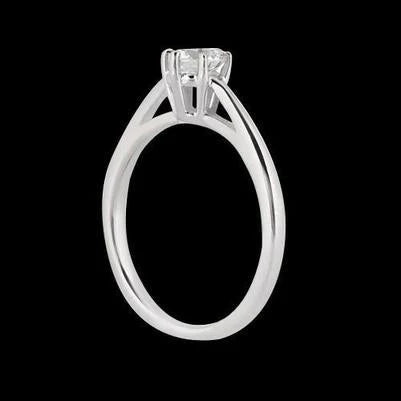 3 Carat Natural Diamond Solitaire Ring White Gold 14K