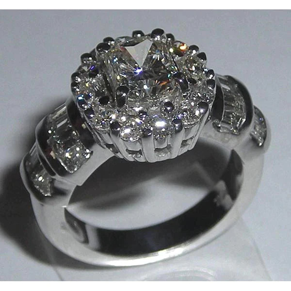 3 Carat Real Diamond Antique Looking Wedding Ring