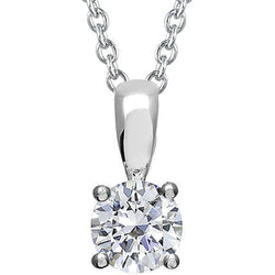 3 Carat Real Diamond Pendant With Chain