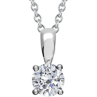 3 Carat Real Diamond Pendant With Chain - Pendant-harrychadent.ca