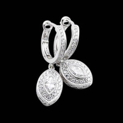 3 Carat Real Diamonds Earring Pair Dangle Style Earring White Gold New