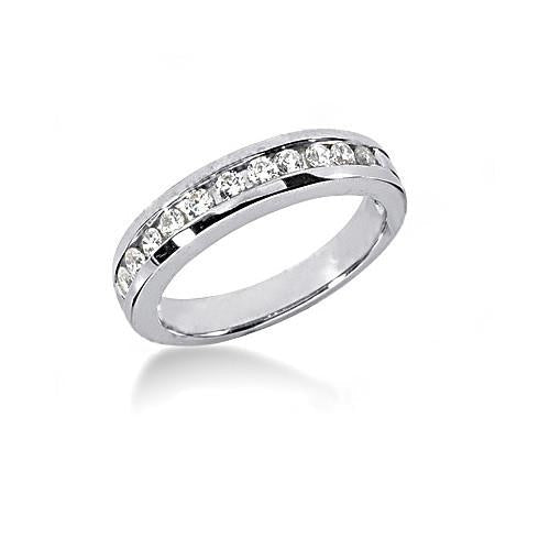 3 Carats Genuine Round Diamond Engagement Ring Set