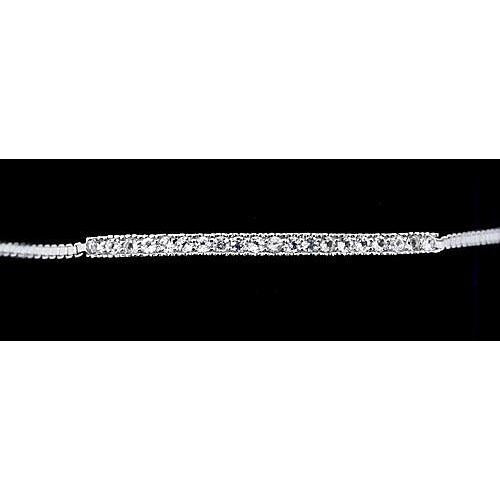 3 Carats Real Diamond Tennis Bracelet Prong Set White Gold 14K Jewelry