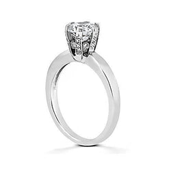 3 Ct. Genuine Diamond Solitaire Engagement Ring White Gold