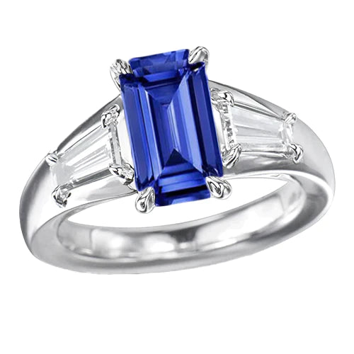 3 Ct Sapphire Wedding Ring